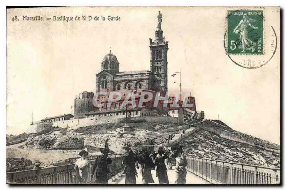 Marselha — Basílica de N D da Guarda — editor não identificado, n° 48 - Frente