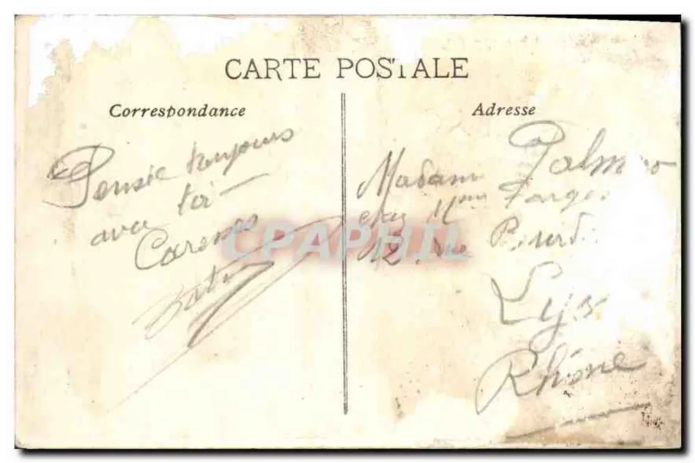 Marselha — Basílica de N D da Guarda — editor não identificado, n° 48 - Verso