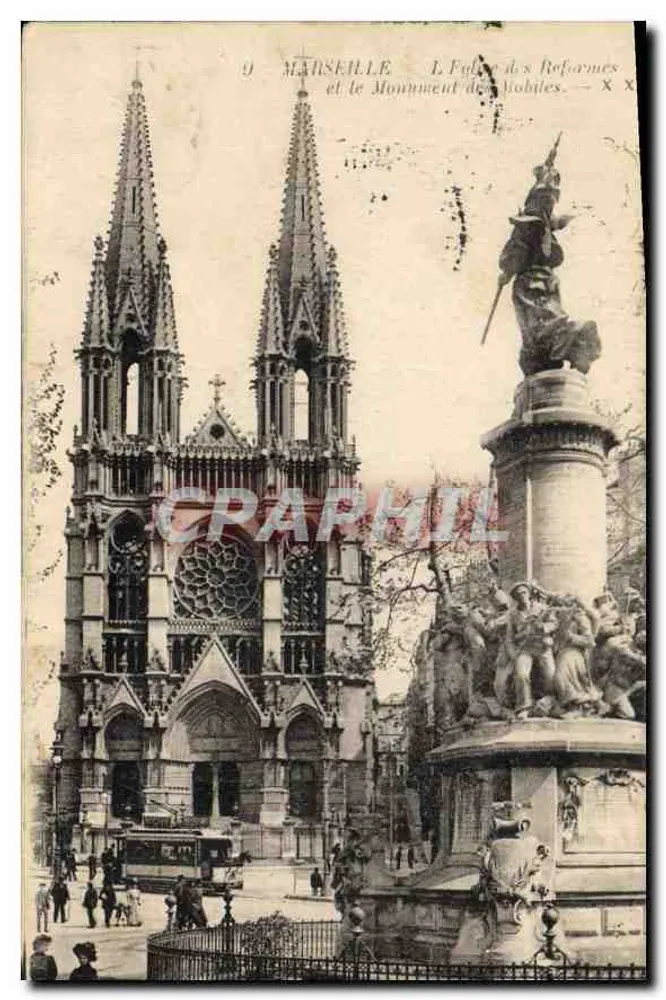 Marseille — A Igreja dos Reformados e o Monumento dos Mobiles — Lévy Fils et Cie, Paris - Frente