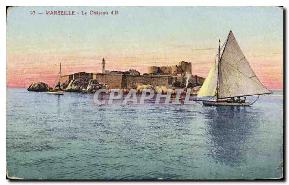 Marseille - O Castelo de If — Edição Nouvelles Galeries, n°22 - Frente