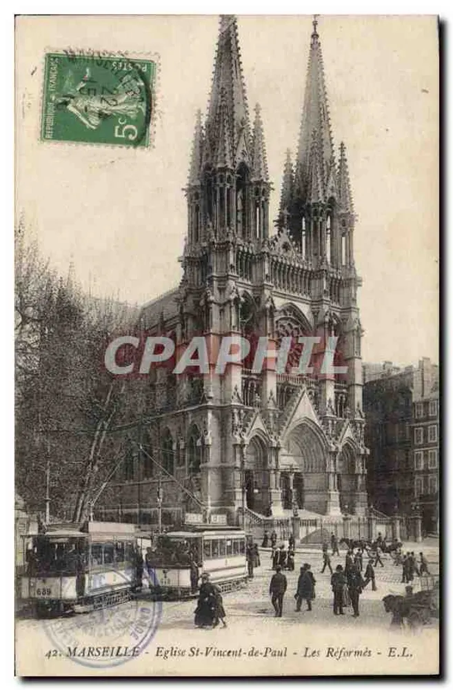 Marseille - Kirche Saint-Vincent-de-Paul - Les Réformées - E.L. - Vorderseite