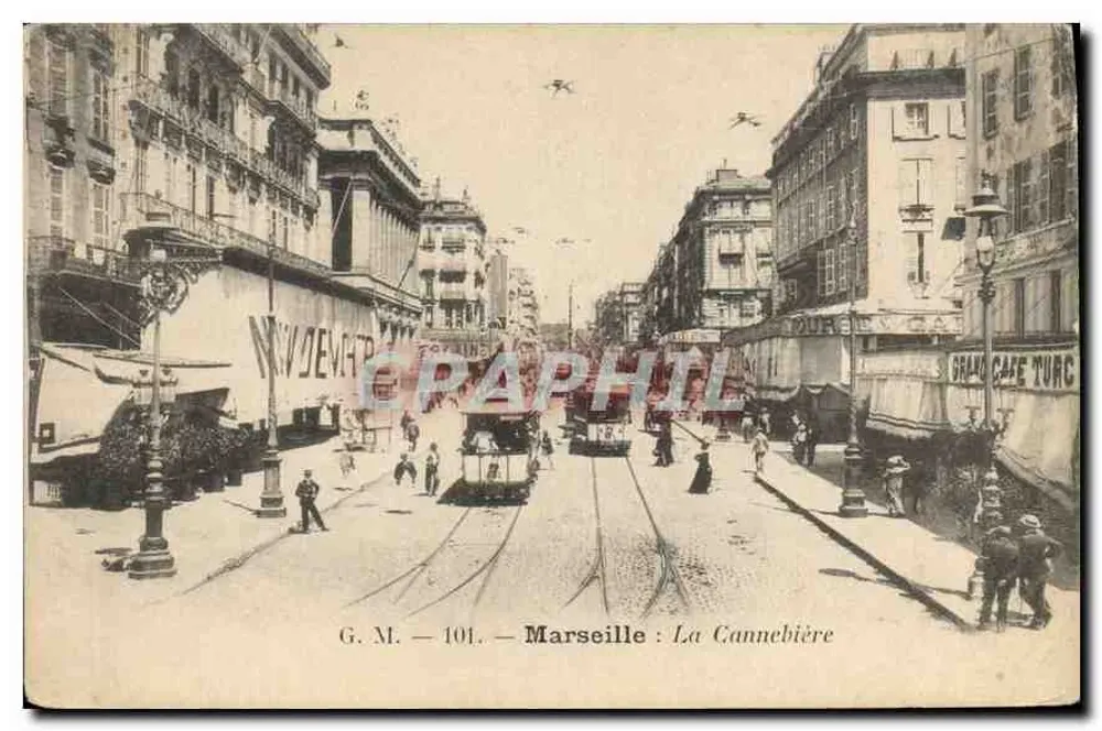 Marselha — A Cannebière — G. M. — 101 - Frente