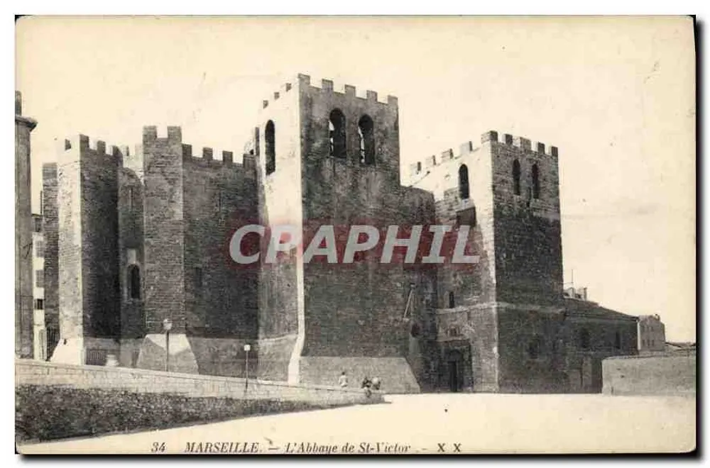 Marseille — A Abadia de São Vicente — CPAPHIL - Frente