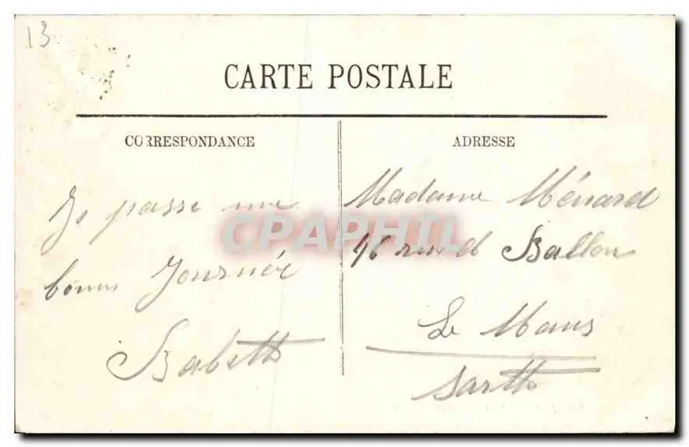 Marseille — O Castelo de If — LL. — 195 - Verso