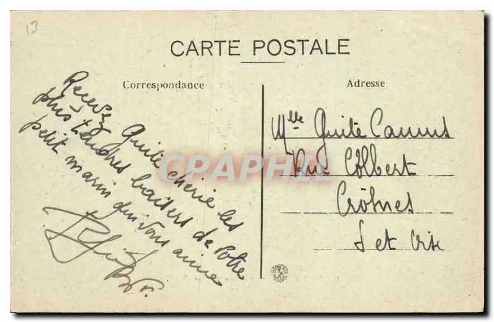 Marselha — Castelo de If — E. L. - Verso