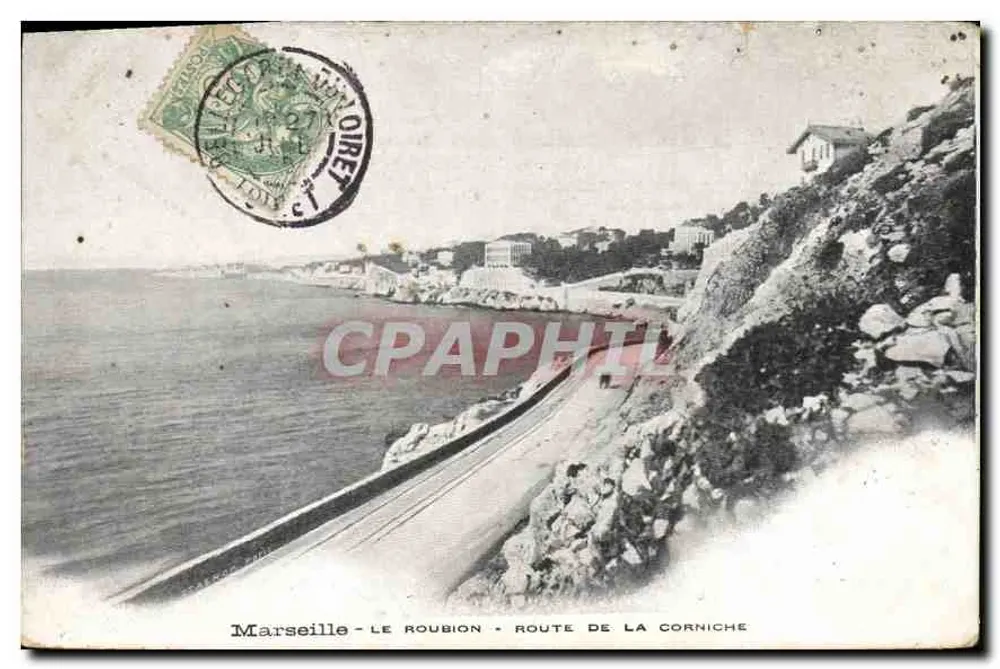Marselha - Le Roublion - Estrada da Corniche — editor não identificado, número de série não visível - Frente
