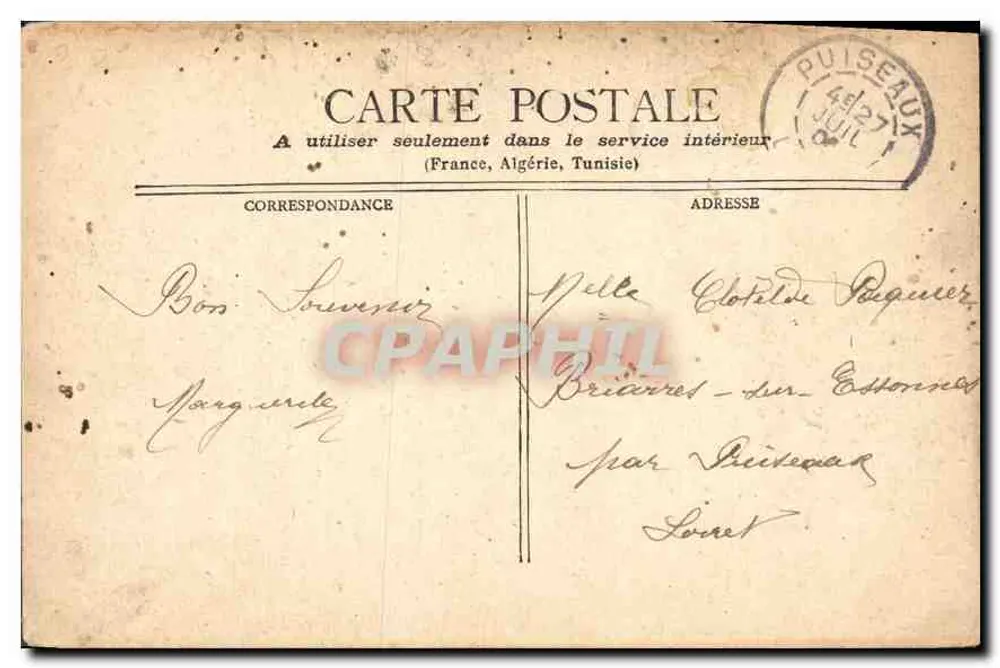Marselha - Le Roublion - Estrada da Corniche — editor não identificado, número de série não visível - Verso