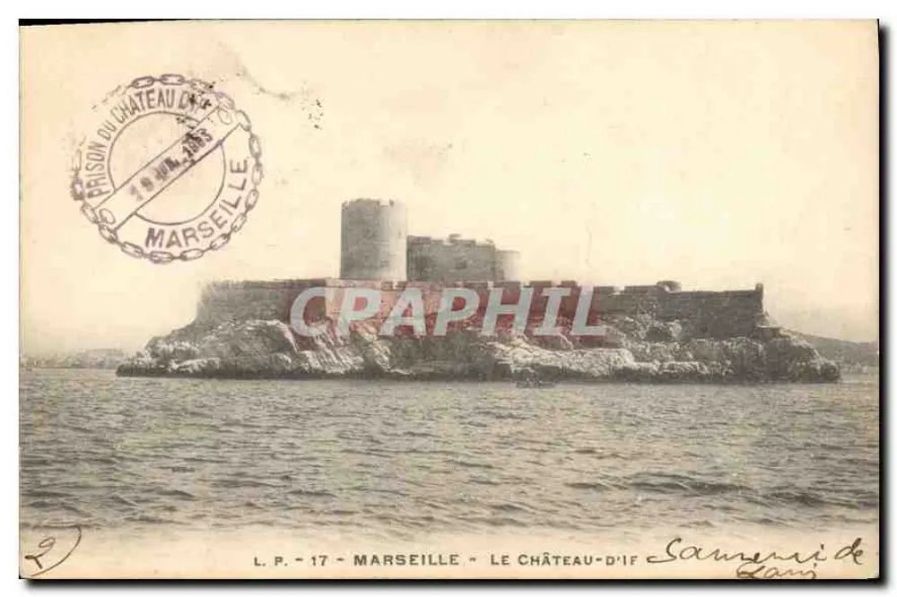 Marselha — O Castelo-d'If — L.P. 17, editor anônimo - Frente