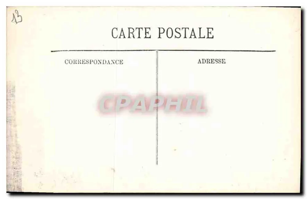 Marselha — O Castelo de If — L.I. - Verso