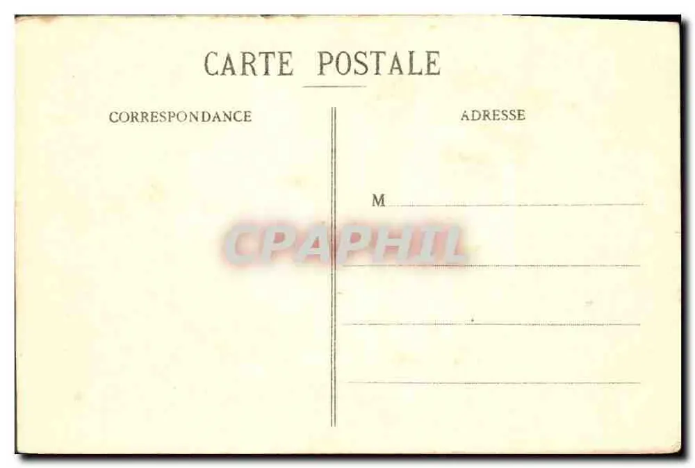 Marseille - Place Castellane - Fontaine Cantini - Éd. L. - Rückseite