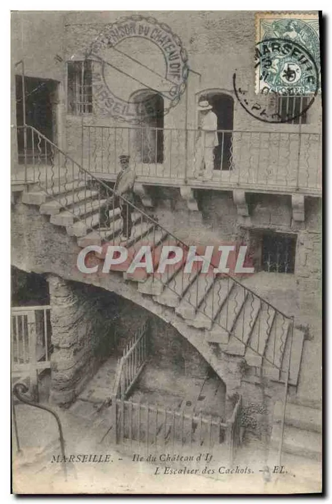 Marseille — Île du Château d'If — Die Treppe der Gefängnisse - Vorderseite