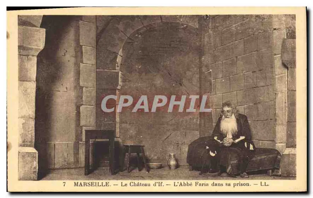 Marseille — Schloss If — Der Abbé Faria in seiner Gefängniszelle — L.L. - Vorderseite
