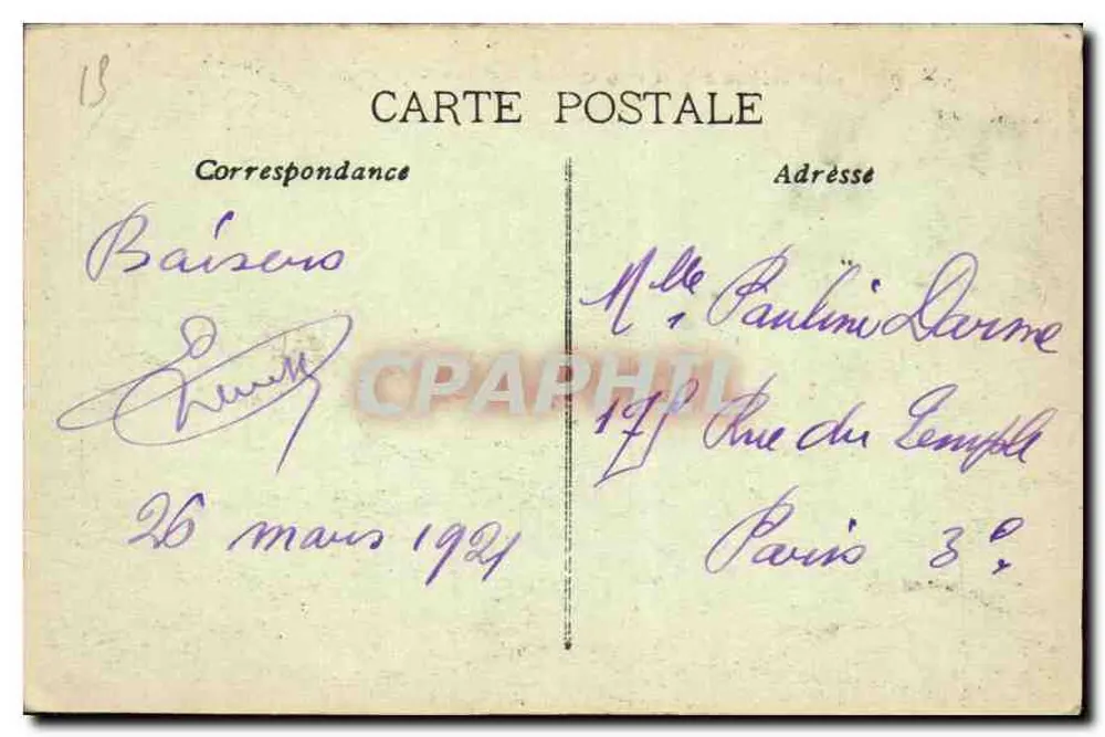 Marseille — O Castelo de If, lado oeste — editor desconhecido, número de série não visível - Verso