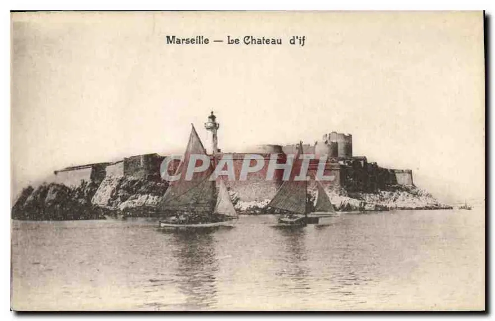 Marseille — O Castelo de If — editor não visível - Frente