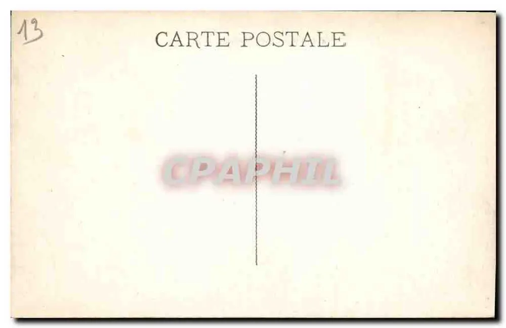 Marseille — O Castelo de If — editor não visível - Verso
