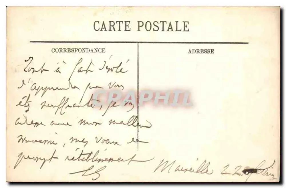 Marseille — O Castelo d'If — LL. — N° 195 - Verso