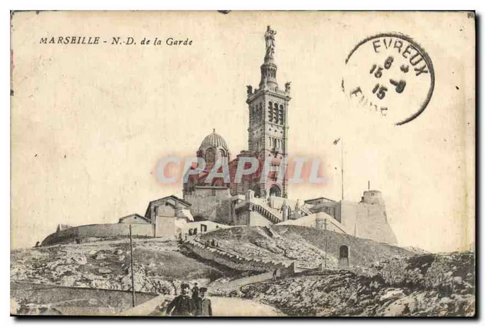 MARSEILLE - N.D. de la Garde — editor desconhecido, número de série não visível - Frente