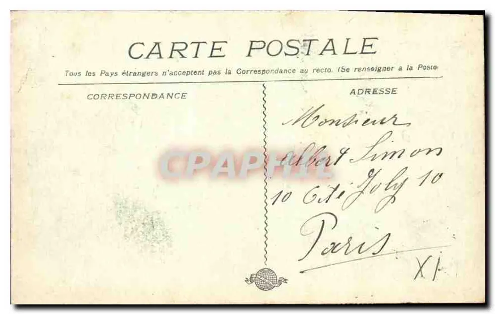 Marseille - Die Corniche. Brücke der Falschen Münze — unbekannter Verleger, Nr. 123 - Rückseite