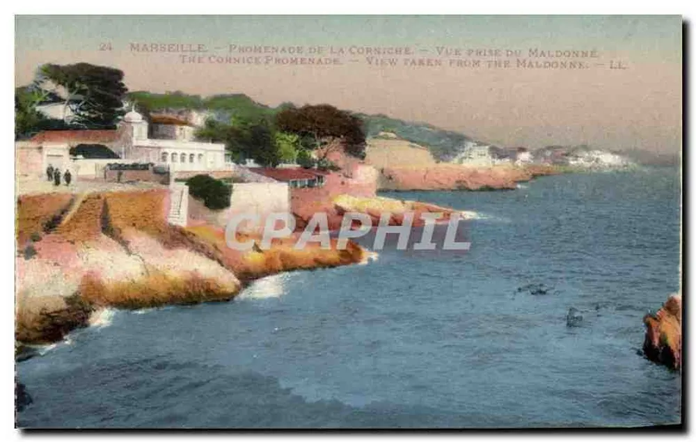 Marseille — Promenade de la Corniche — Ansicht vom Maldonne — LL - Vorderseite
