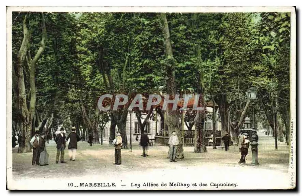 Marseille — Die Allées de Meilhac und des Capucines — Edition C. Marlière - Vorderseite