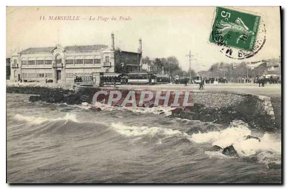 MARSEILLE — A Praia do Prade — Hébert & Cie, Marseille - Frente
