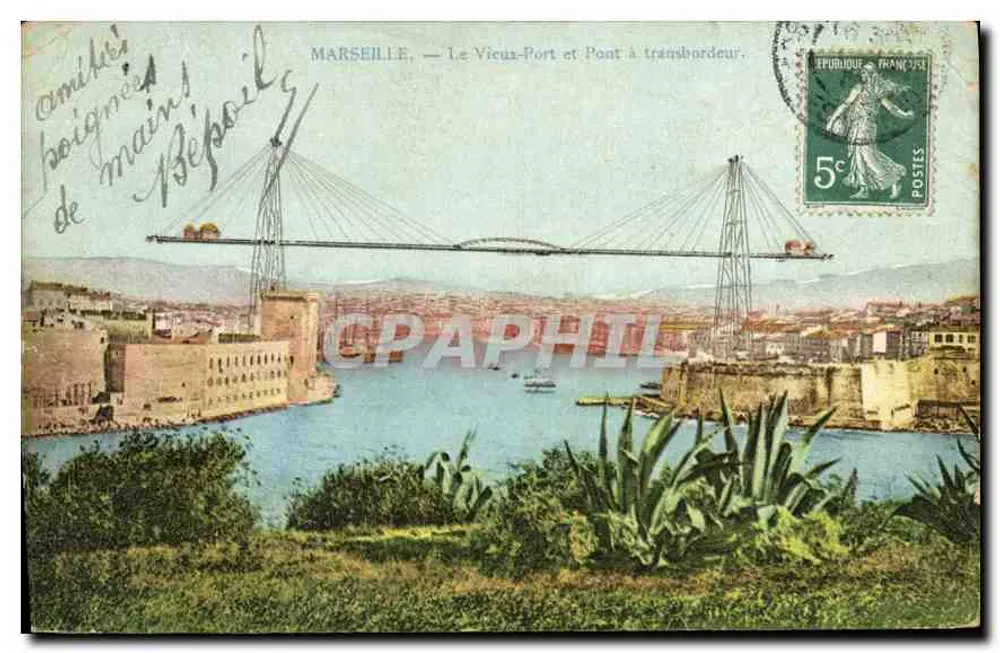 MARSEILLE — Der Vieux-Port und der Transportsbrücke — Verlag nicht sichtbar - Vorderseite