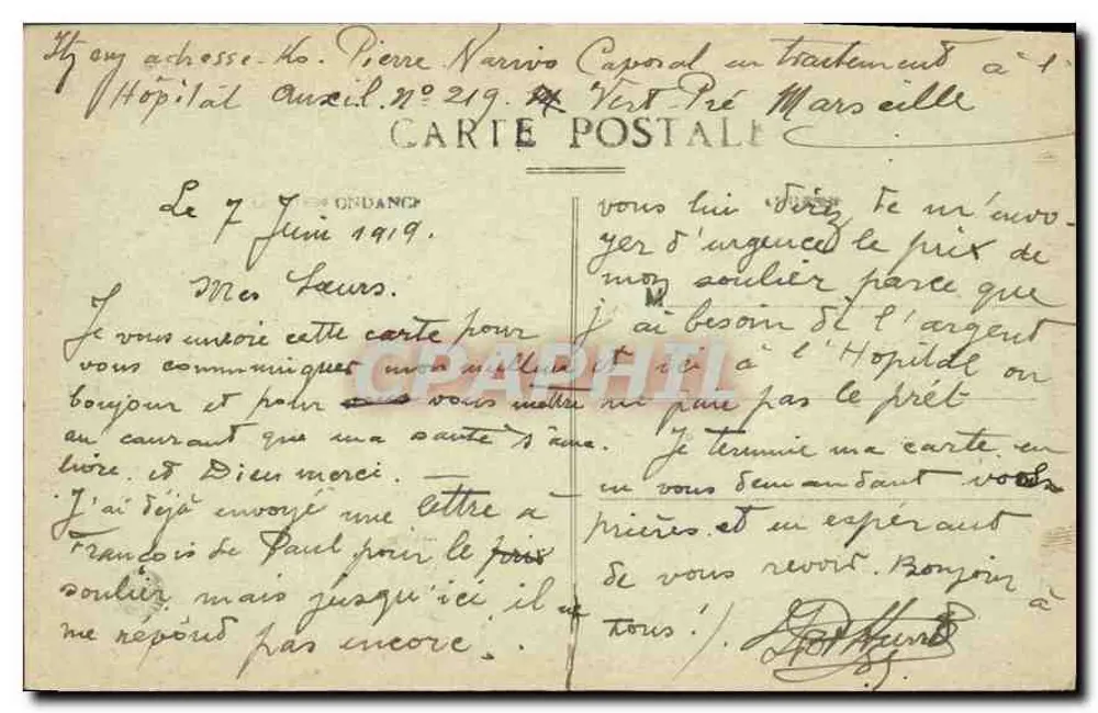 Marseille — Panorama vom N.-D. de la Garde, Nordseite — E. L. n° 98 - Rückseite