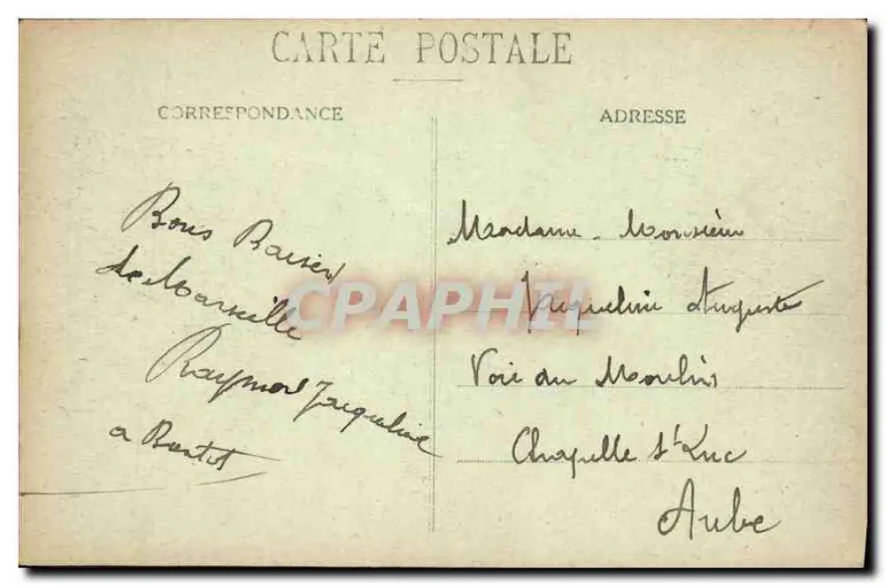 Marseille - Panoramablick auf die Häfen - E. L. - Rückseite