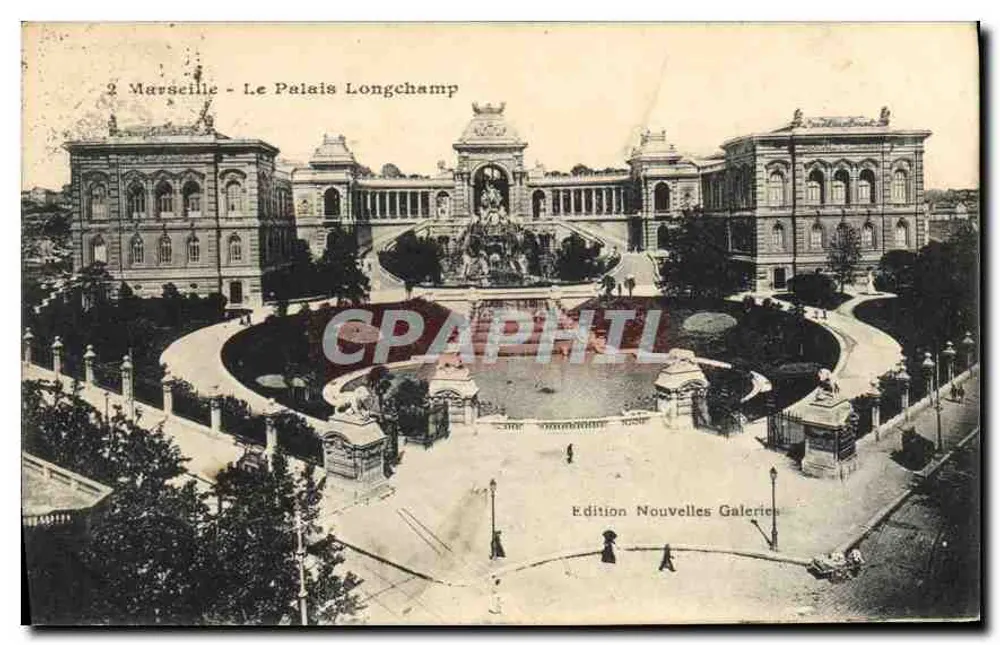 Marselha - O Palácio Longchamp — Edição Nouvelles Galeries, n°2 - Frente