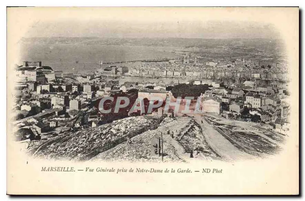 Marseille — Allgemeiner Blick von der Notre-Dame de la Garde — ND Phot - Vorderseite