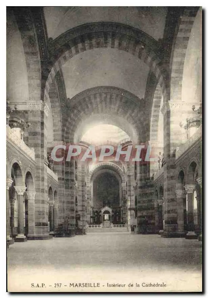 Marseille — Interior da Catedral — S.A.P. - 297 - Frente