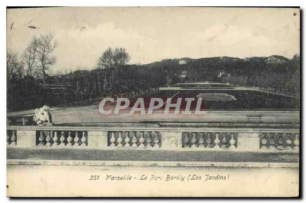 Marseille - O Parque Borély (Os Jardins) — editor desconhecido, n° 251 - Frente