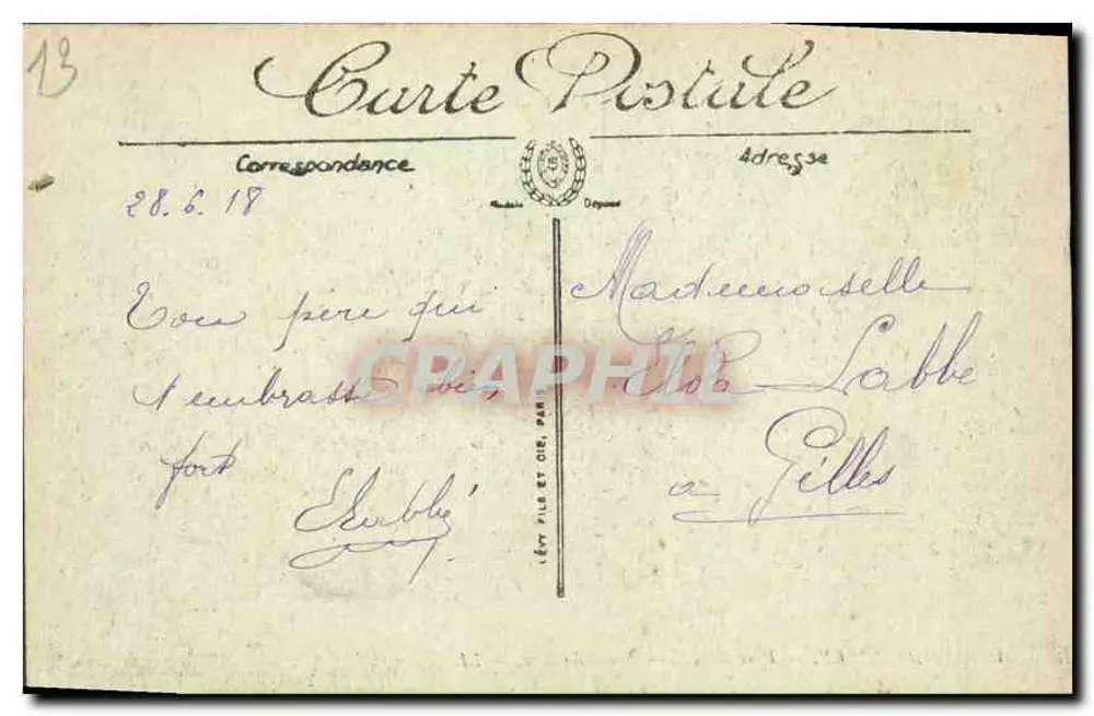 Marseille — Parque Borely — Bordas do Lago — LL. — n°169 - Verso