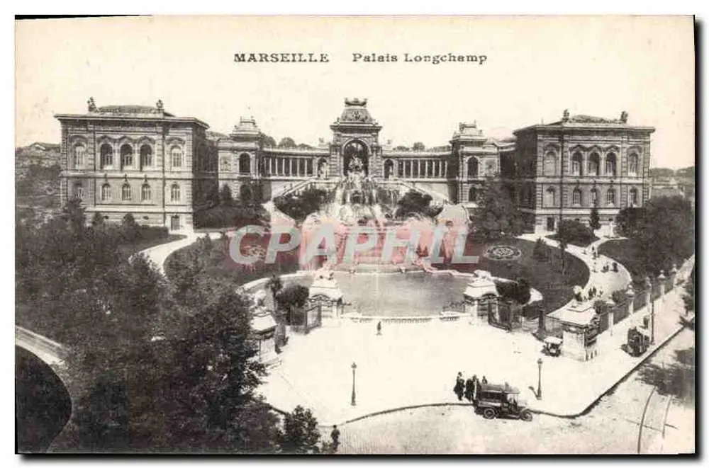 Marselha — Palácio Longchamp — editor desconhecido - Frente