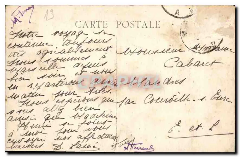MARSEILLE — O Palácio Longchamp - Verso