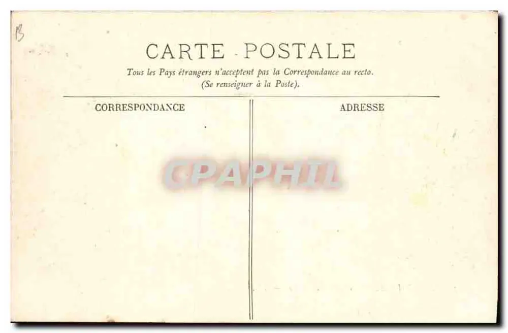 Marseille — O Castelo Borily — LL. - Verso