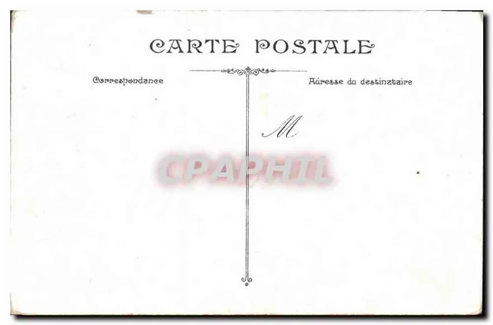 Marselha, o Palácio de Longchamps — vista do edifício e da fonte — editor não visível, n° de série 12 - Verso