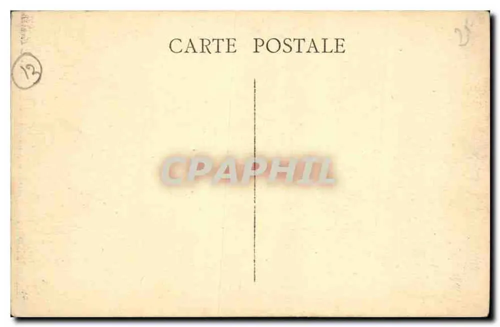 Marselha — O Palácio Longchamp — editor 'Paocei' - Verso