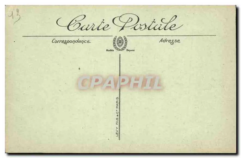 Marselha — O Palácio Longchamp — LL. — 1906 - Verso