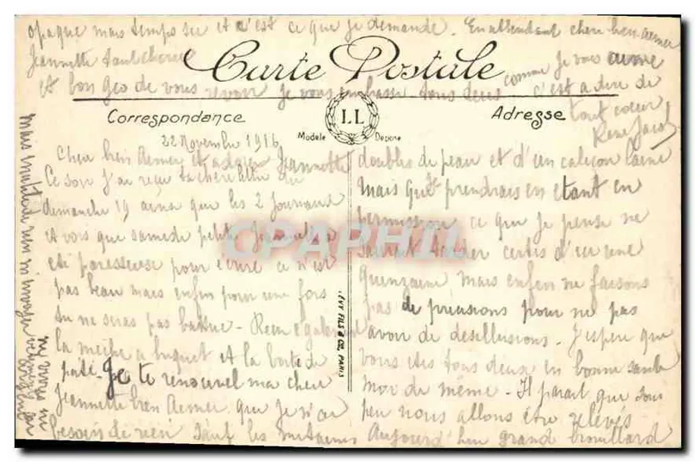 Marseille — Palácio Longchamp — LL. n°199 - Verso
