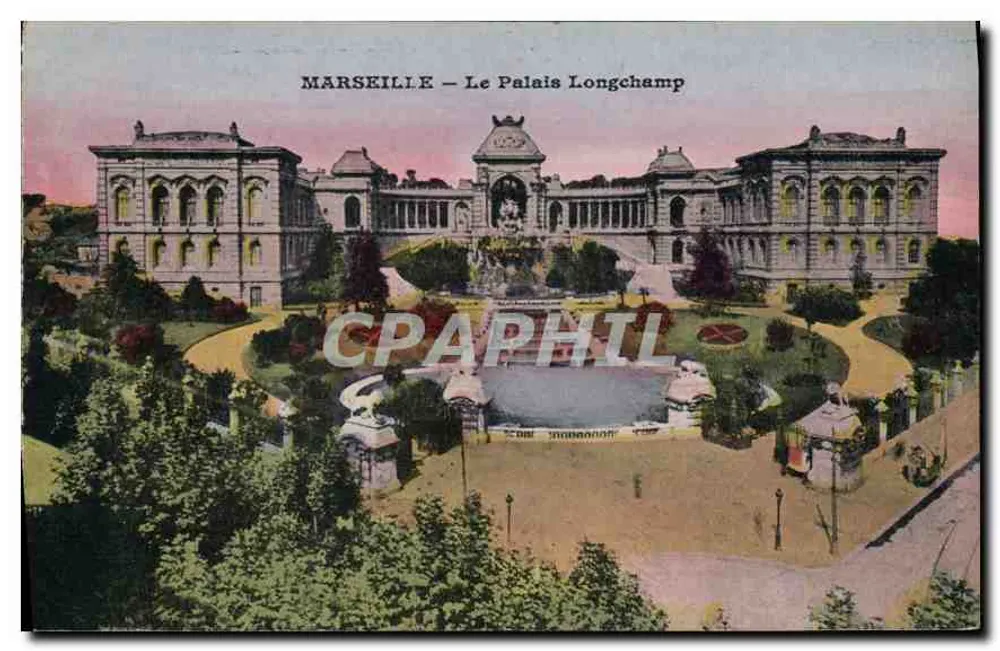 Marselha — O Palácio Longchamp — Editor não visível - Frente