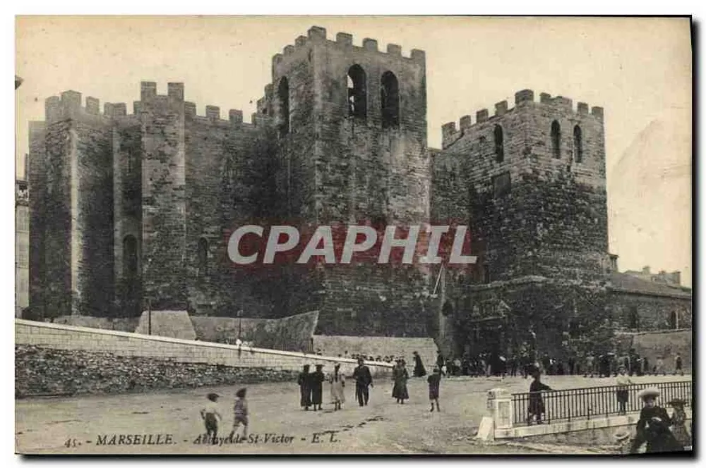 Marseille - Abadia de São Vicente - E. L. - n°45 - Frente
