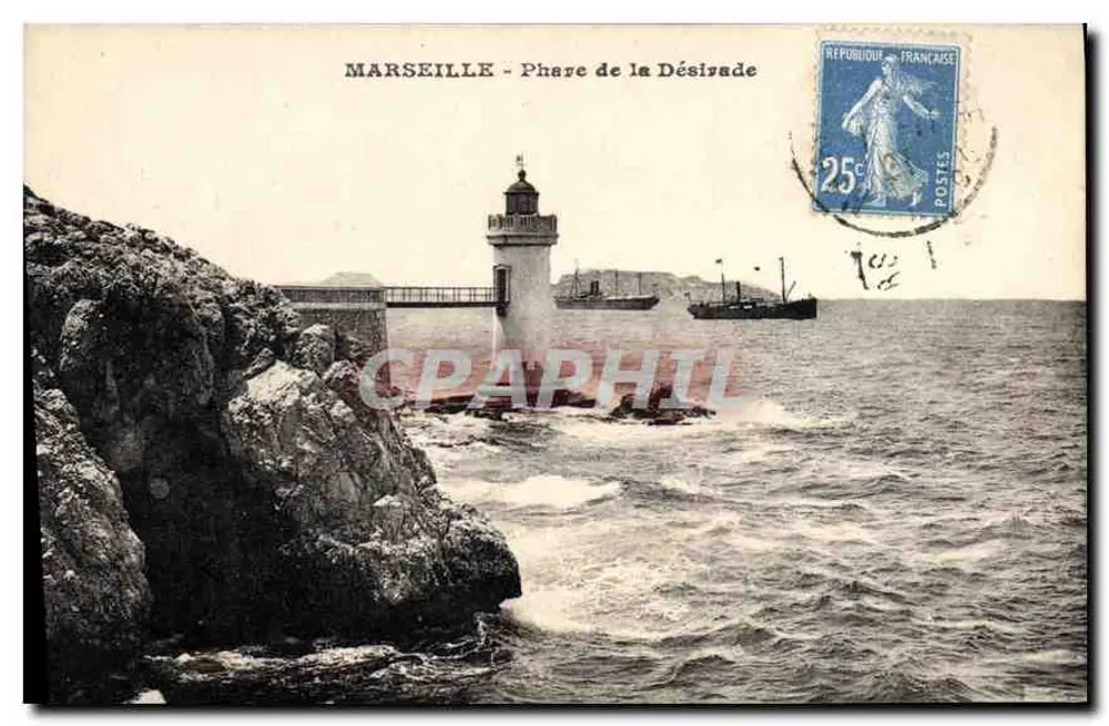 Marselha - Farol da Désirade — editor não visível, número de série não legível - Frente
