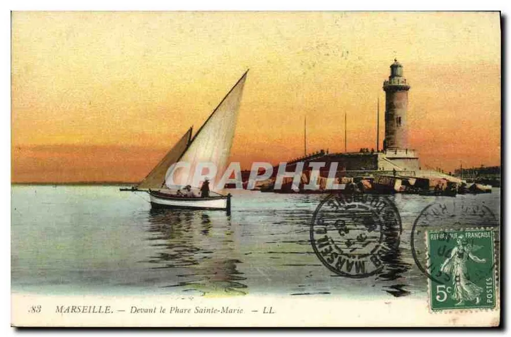 Marseille — Diante do Farol de Santa Maria — LL. - Frente