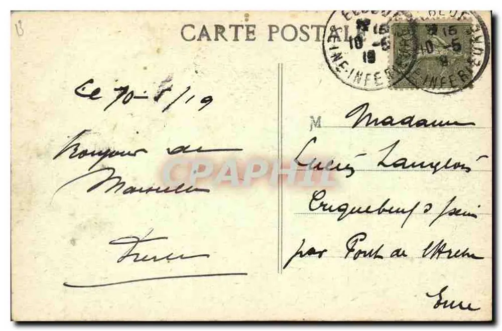 MARSEILLE - Rue de la République — A.G. — Cinématographe - Verso