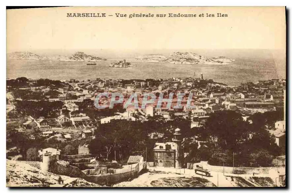 Marseille — Allgemeiner Blick auf Endoume und die Inseln - Vorderseite