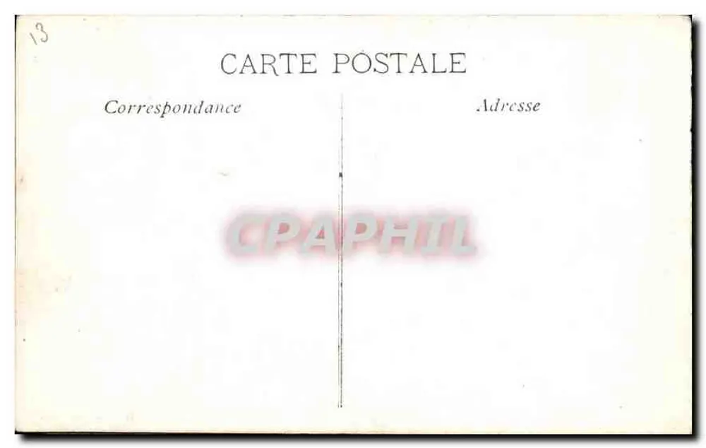 Marselha — A rua da República — editor não identificado - Verso