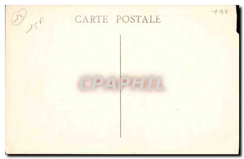 Marseille — Der Hafenkai und die Rue de la République — Verlag/Drucker nicht erkennbar - Rückseite