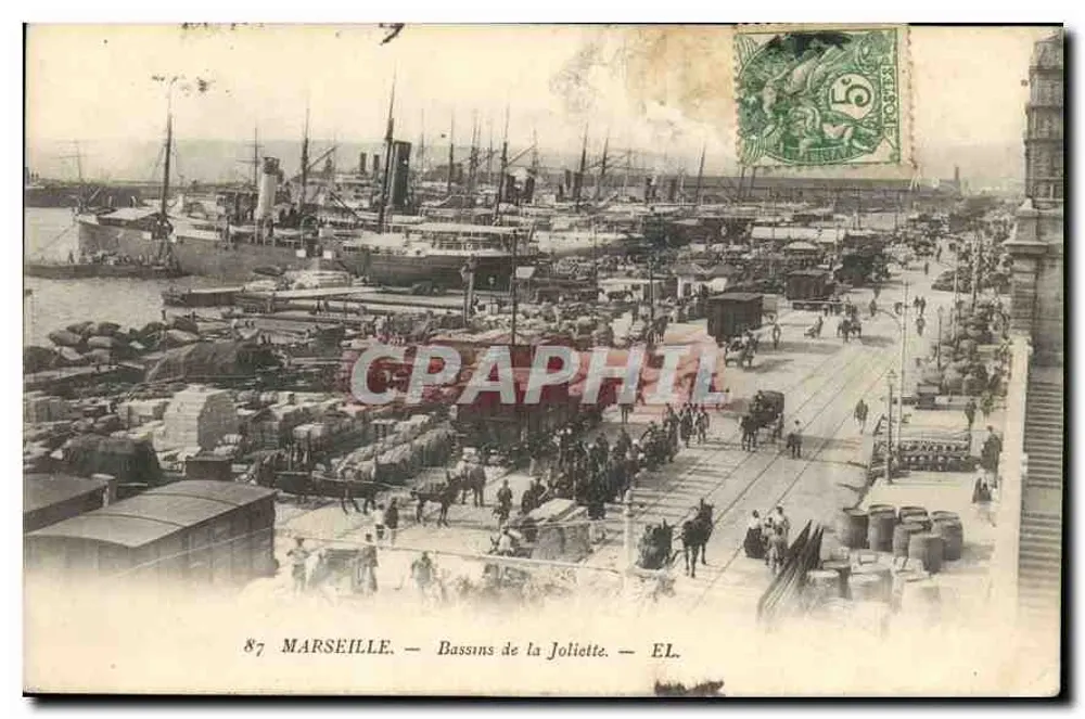 Marseille — Bassins der Joliette — EL. - Vorderseite