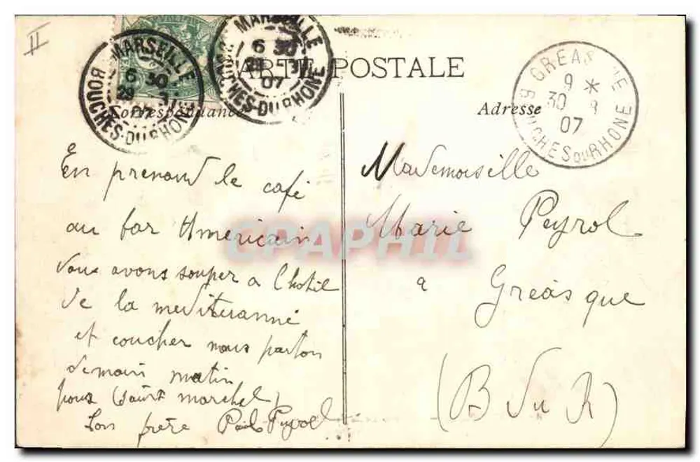Marseille — Bassins der Joliette — EL. - Rückseite